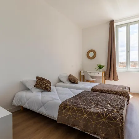 Abeille - 2 Chambres Et 1 Canape-Lit, 1Er Etage, Parking Castelsarrasin Exterior photo